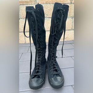 Authentic Converse Chuck Taylor All-Star XX Hi-Sneaker In Black Monochrome.